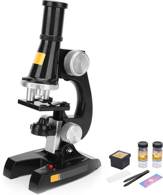 Kkmoon Mikroskop-Kit Biologisches Mikroskop mit LED ab 8 Jahren Schwarz - Bild 1