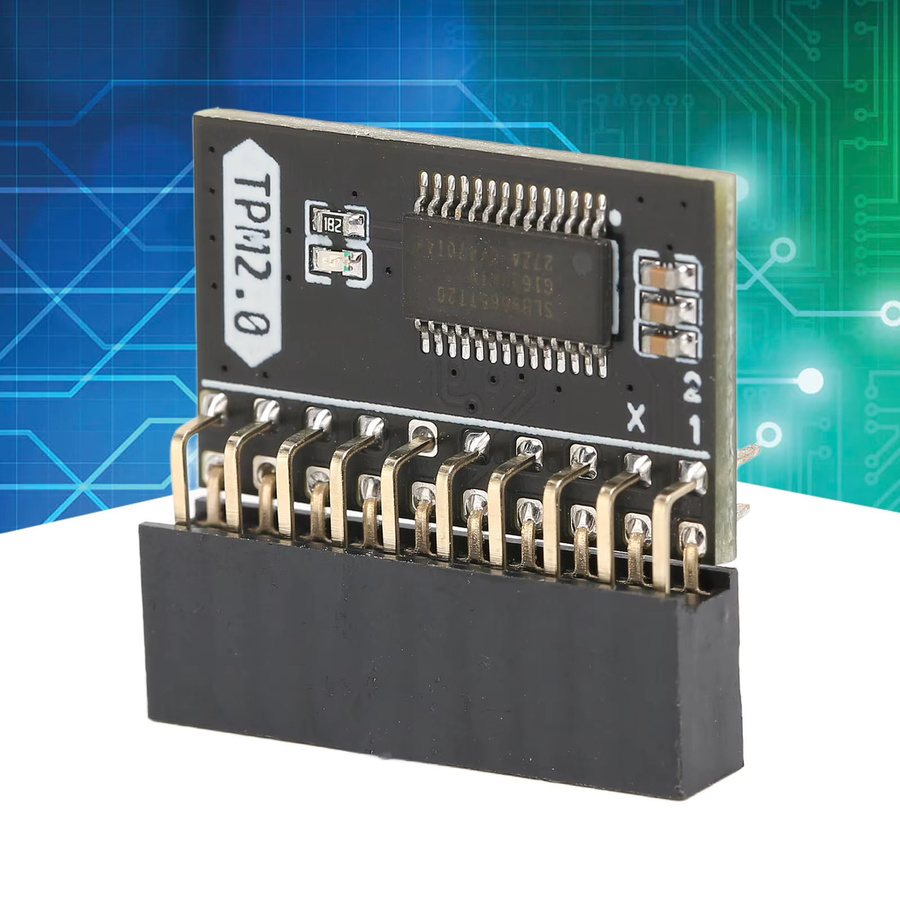 VBESTLIFE TPM 2.0 Sicherheitsmodul 20-Pin Crypto Prozessor für PC in Schwarz - Bild 2