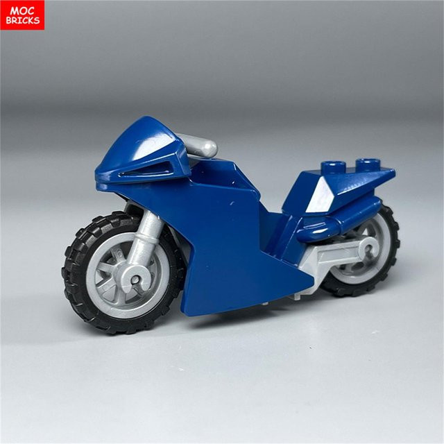 Yiran toy MOC Bausteine Fahrzeug Motorrad Rennen, Figuren Zubehör, ab 6 Jahren - Bild 1
