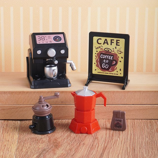 MSFTOYS Miniatur-Kaffeemaschine, Maßstab 1:12, Küchenutensilien - Bild 1