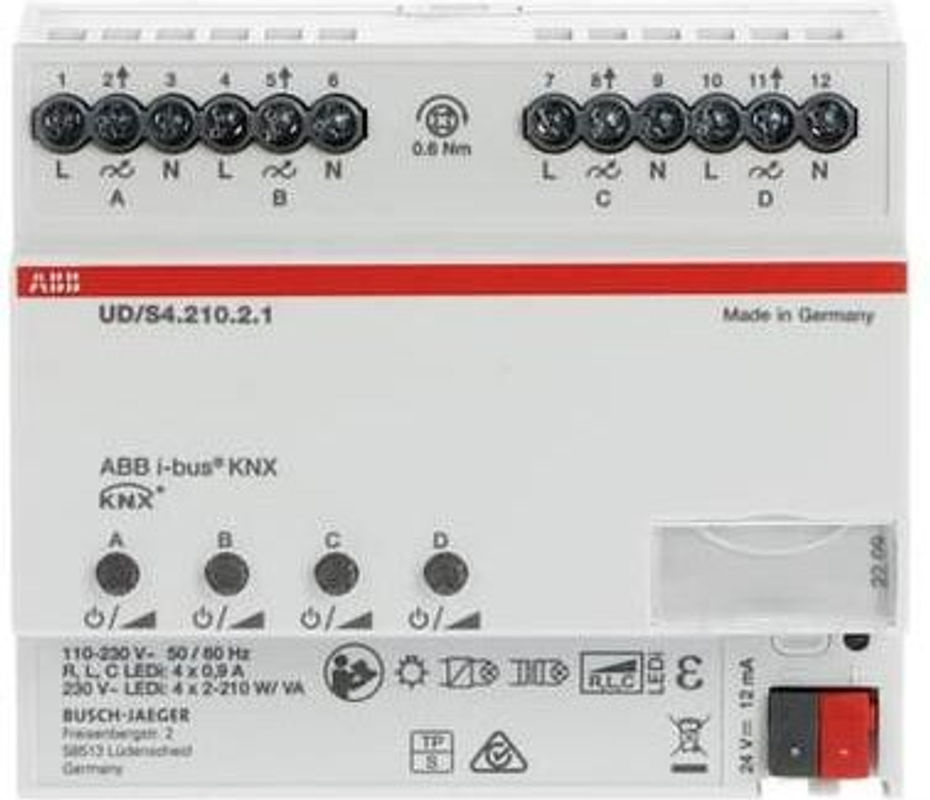 ABB KNX-LED-Dimmer UD/S4.210.2.1 4x210W/VA - Bild 2