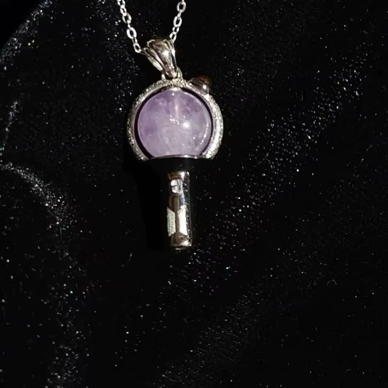 BT21 Halskette, Silber, Kristall, Unisex - Bild 2