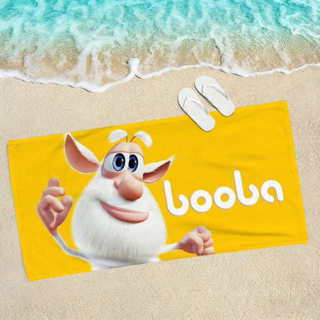 Hasbro B-Booba Handtuch mit Cartoon-Grafik in Gelb, B/B/H: 40 x 70 x 40 cm - Bild 1
