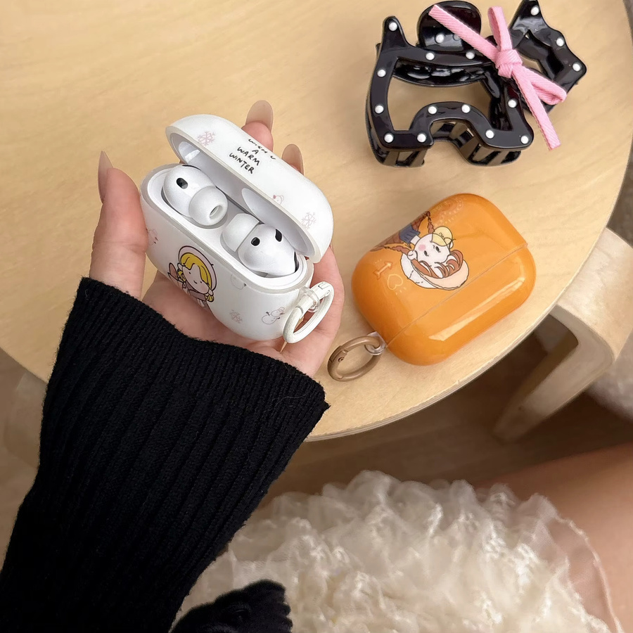 ZHANZHI Schutzhülle für AirPods 1/2/3/4 Generationen und AirPods Pro 2/3 in Gelb - Bild 2