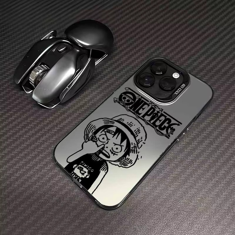 Bunte Silikon Handyhülle One Piece Strohhut-Gang für Apple iPhone 17 16 15 14 13 12 Pro Max Plus mini - Bild 1