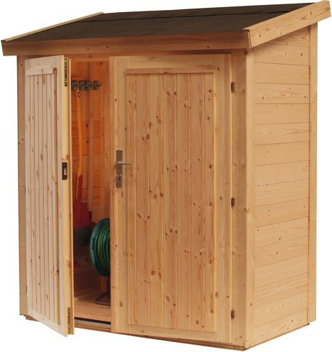 WOLFF FINNHAUS Gartenhaus Premium aus Holz in Beige, B/H/T: 191,8 x 178 x 84 cm - Bild 1