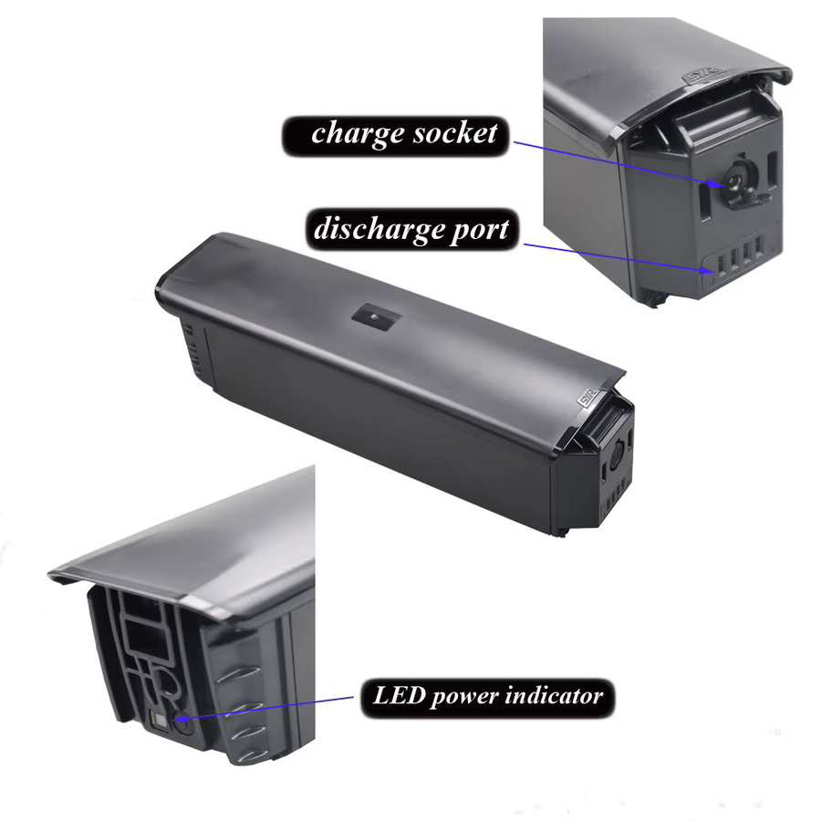 Kasen Lithium-E-Bike-Batterie 48V 10,4Ah in Schwarz für City Cross Cysum M520 Van Powers Seine Elektrofahrräder - Bild 3
