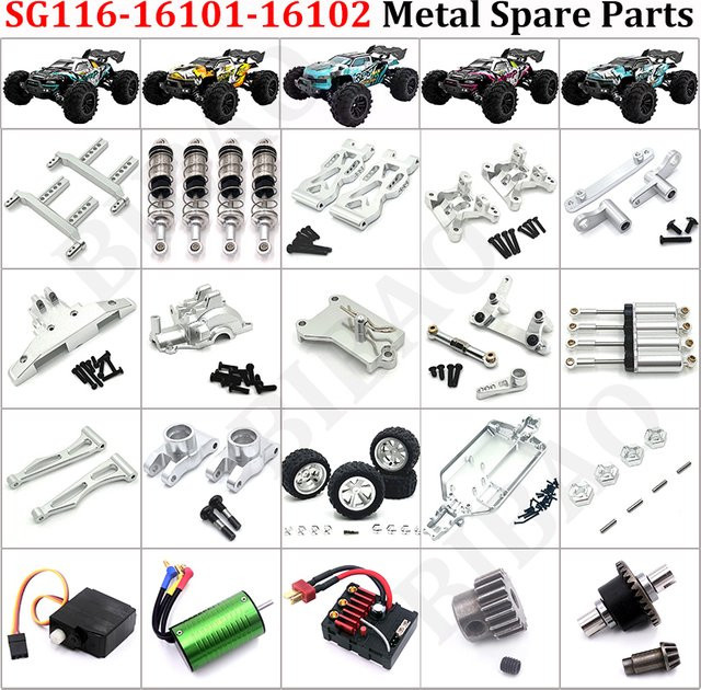 BIBAO Metall-Upgrade-Arm, Zubehör, Fahrzeuge, Grau - Bild 1