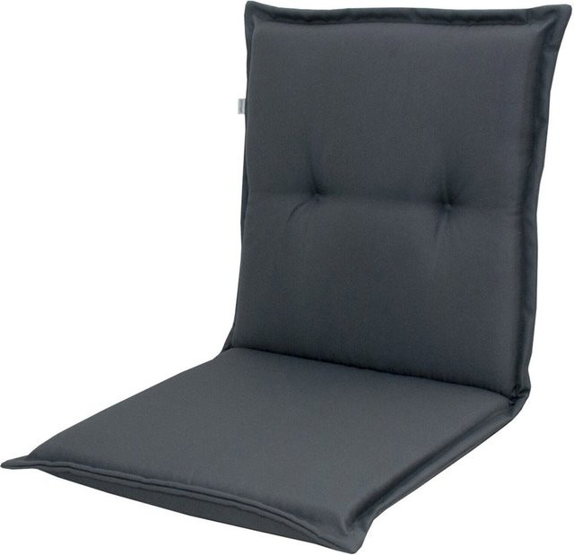 Doppler Comfort Stuhlauflage Niederlehner, Anthrazit, Polyester, B/T/H: 100 x 50 x 7 cm - Bild 1