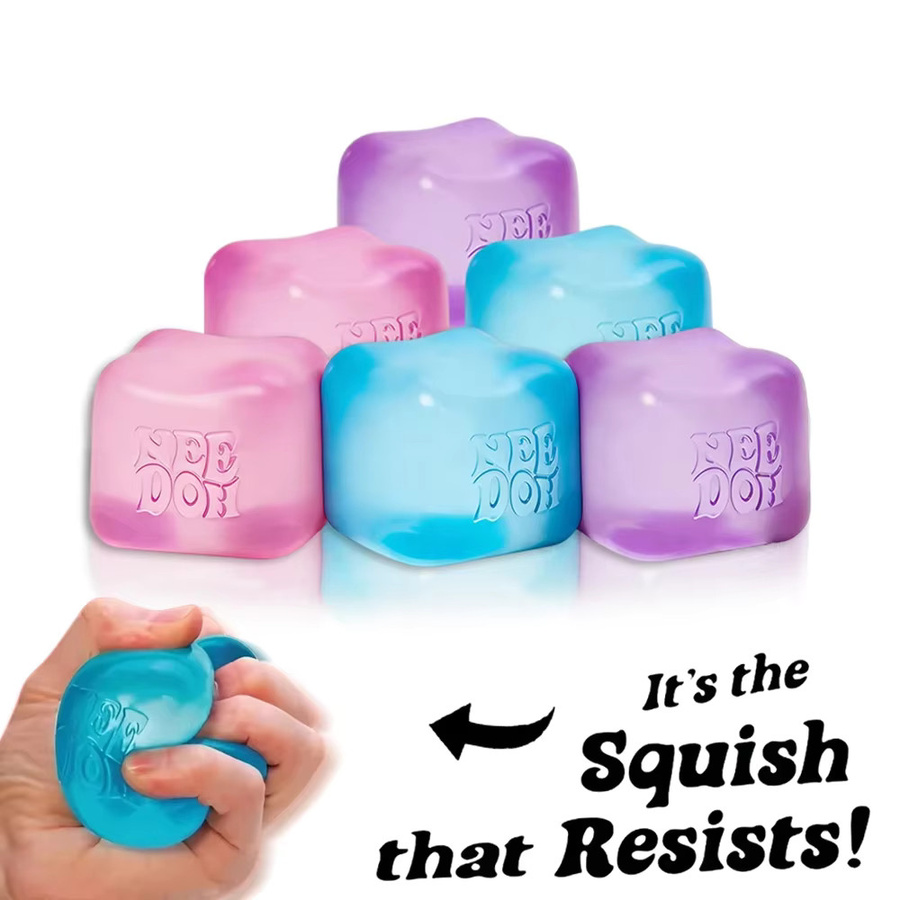 Schylling Nee Doh Fuzz Ball Flower Power, Quetschspielzeug, weiches Flauschiges Fidget Squishy - Bild 3