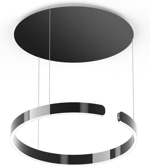 Occhio Mito sospeso 60 up LED-Pendelleuchte in Dark Chrome und Schwarz matt für die Tischbeleuchtung mit einstellbarer Farbtemperatur (2700K - 4000K) - Bild 1