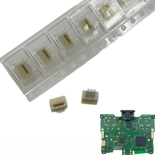 VGBUS 2er-Set 6-Pin Buchse Kontakt Clip für PS5 Controller Mikrofon Flexkabel Ersatzteil in Weiß - Bild 1