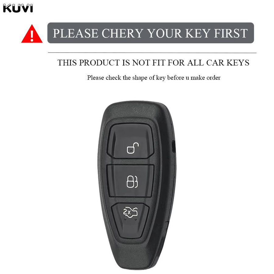 Kuvi TPU Schutzhülle für Ford Auto Fernbedienung und Smart Key, passend für Fiesta, Focus 3 4, Mondeo, Ecosport und Kuga - Bild 2