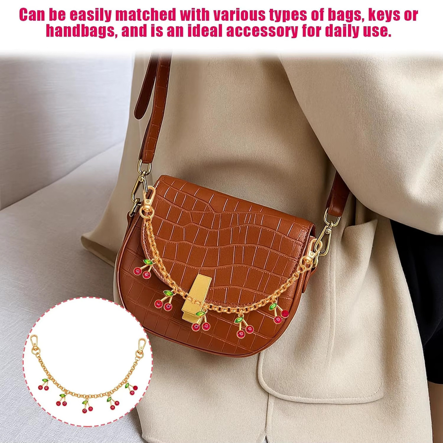 Yuchains Bag Charm, Cherry, Unisex - Bild 3