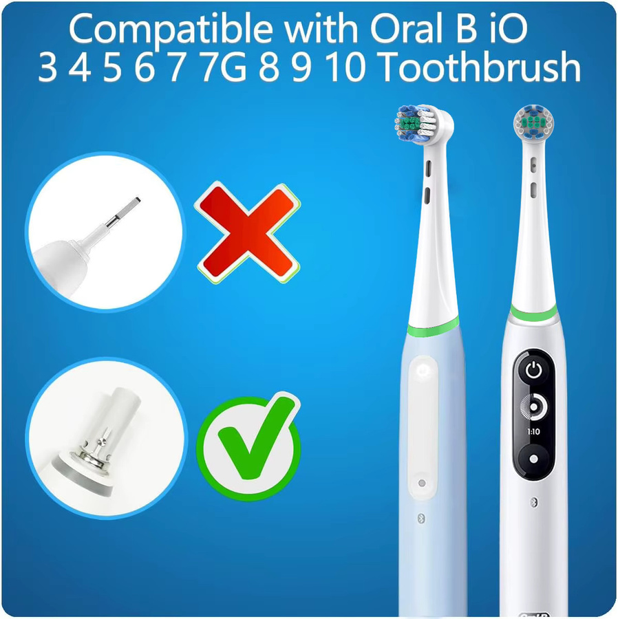 Oral-B iO Ersatzbürstenköpfe, 2/4/8 Stück, kompatibel mit iO Serie 3-10 - Bild 3