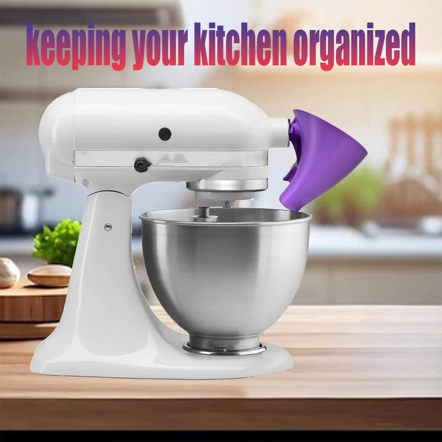 KitchenAid Mehltrichter in Grün für Artisan KSM150, runder Trichter mit breiter Öffnung zur Vermeidung von Verschüttungen - Bild 4
