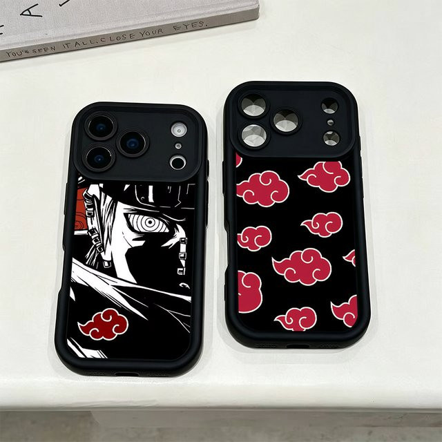 Pain N-NARUTO Itachi Uchiha Handyhülle mit Objektivschutz für iPhone 11 bis 17 Pro Max Plus Mini in Schwarz - Bild 1