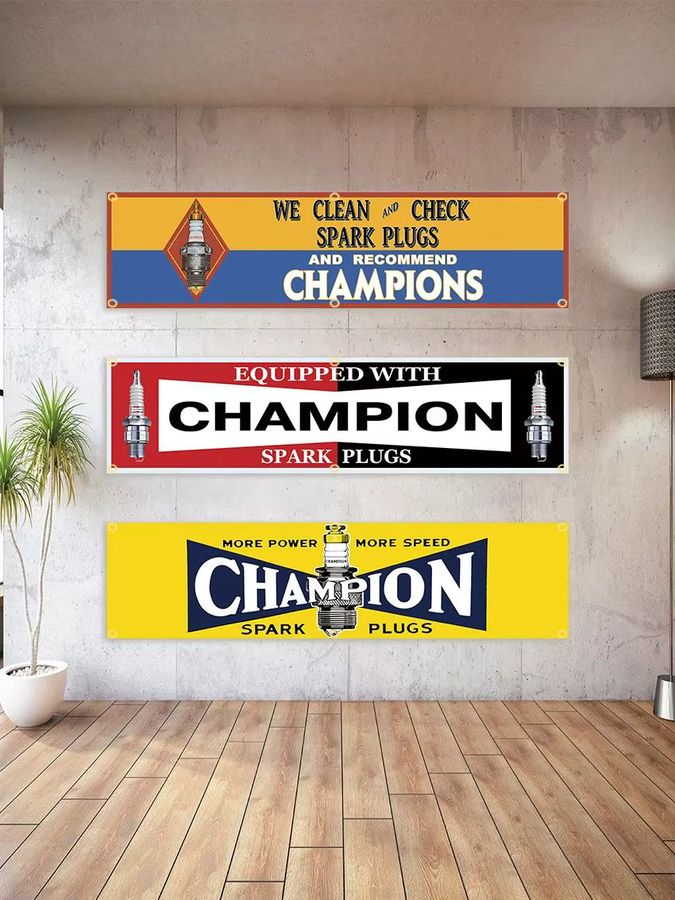 C-CHAMPIONs Autoteile Banner Flagge aus Polyester, Multicolor, Wanddeko, Breite: 45 cm, Höhe: 180 cm oder Breite: 60 cm, Höhe: 240 cm - Bild 2