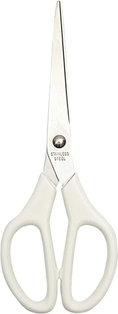 Rico Design Universalschere aus Edelstahl in Weiß, Länge: 16,5 cm - Bild 1