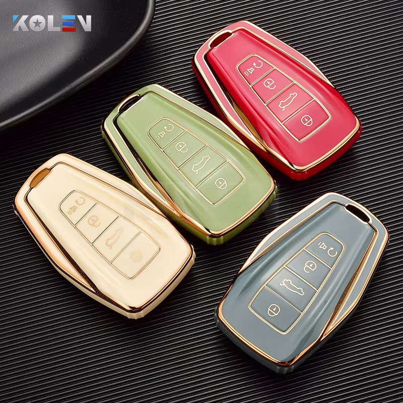 KOLEN TPU Schlüsselhülle für Geely Coolray Atlas Boyue NL3 Emgrand X6 X7 EX7 GT GC9 Borui als Schutzhülle für die Auto Fernbedienung - Bild 1