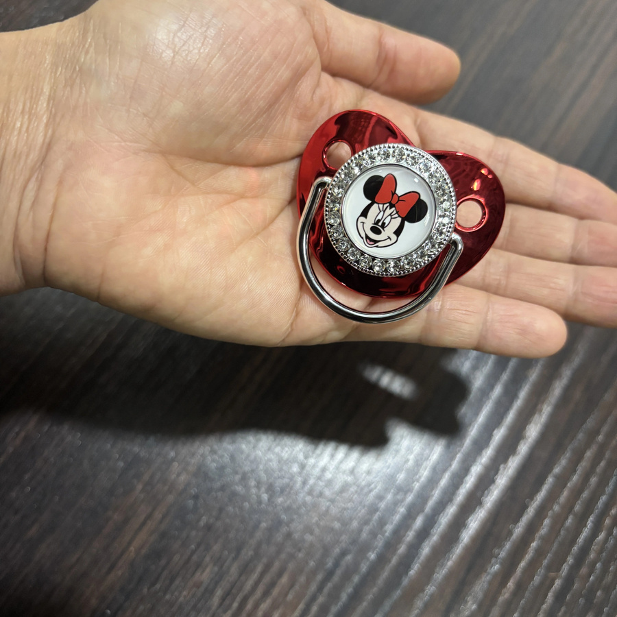 Disney Baby-Schnuller mit Schnullerkette aus Silikon in Blau - Bild 2