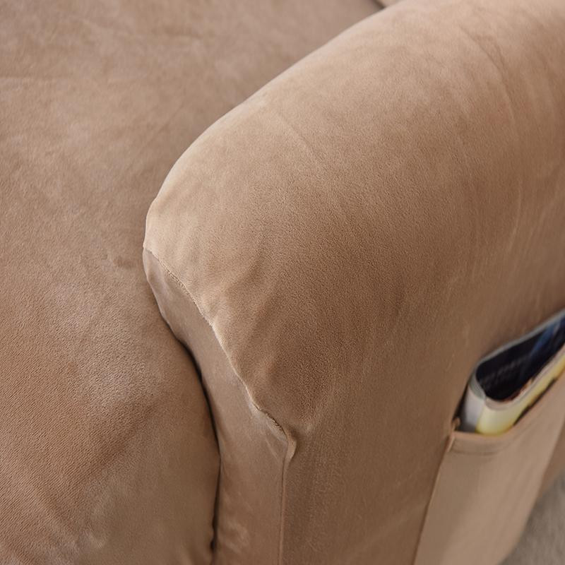 YZFZP Samt Recliner Sofabezug in Beige, elastischer Stretch-Bezug aus Polyester für Relaxsessel - Bild 1