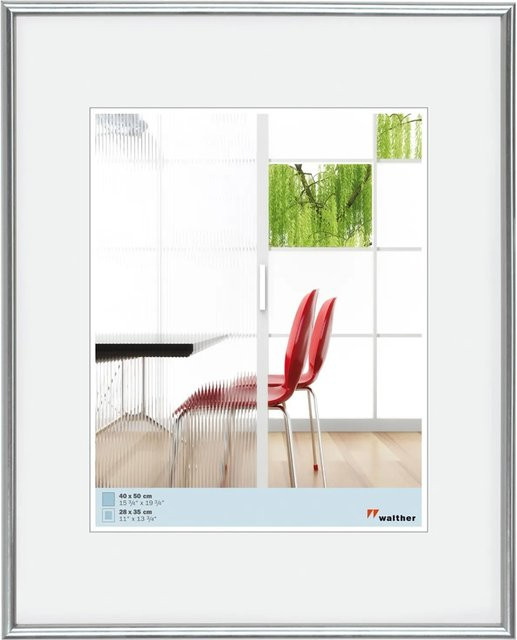 Walther Design Galeria Kunststoff Bilderrahmen Silber, Breite: 60 cm, Höhe: 80 cm - Bild 1