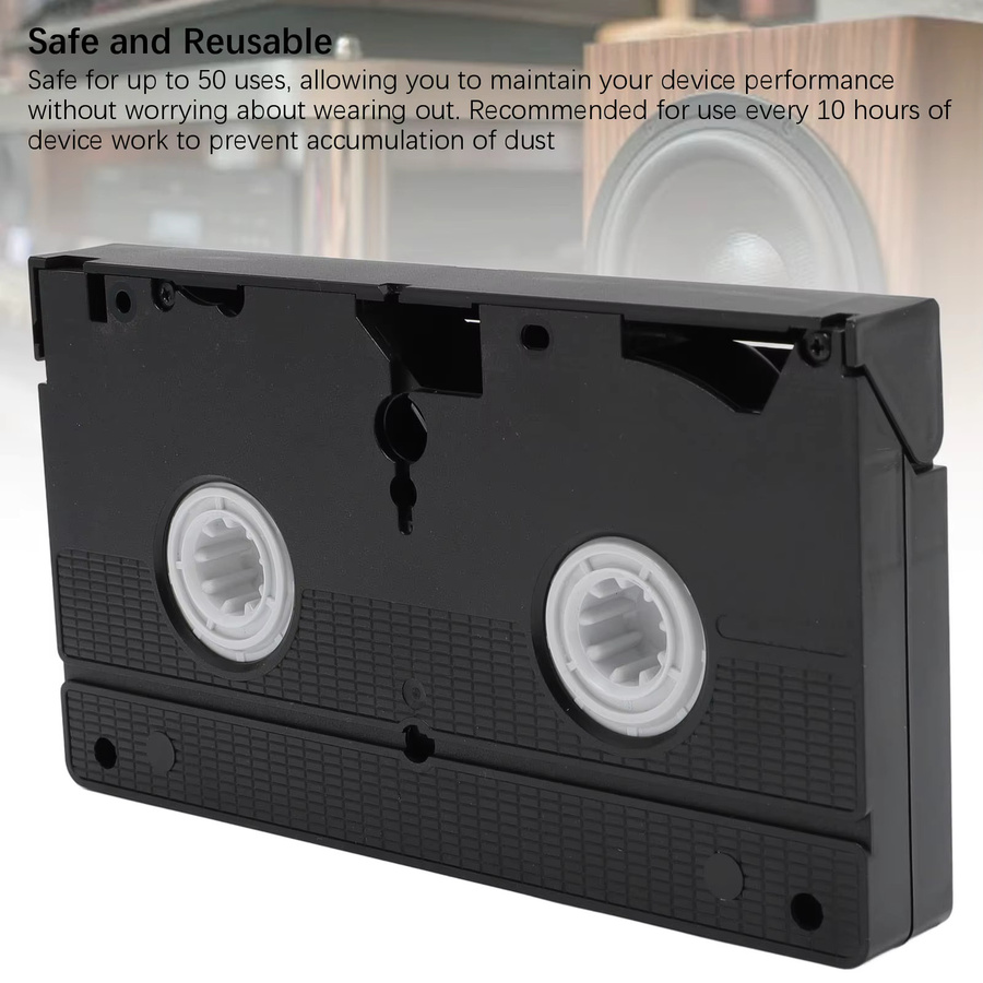 Qiilu Videokopf-Trockenreiniger für VCR und VHS in Schwarz - Bild 4