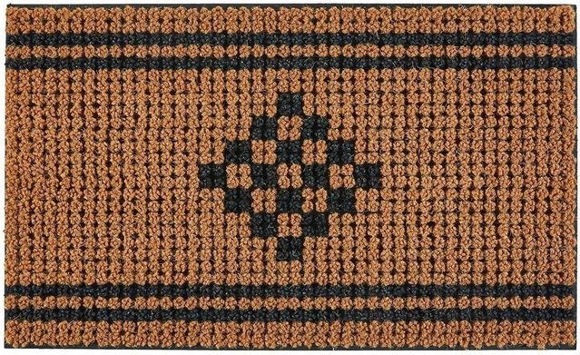 Modern Living Fußmatte Riviera mit grafischem Design, rutschfest, Kokos, Farben: Schwarz, Beige, Braun, B/H: 45 x 75 cm - Bild 1