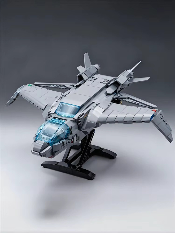 Marvel Disney Quinjet, Raumschiff, Sternenschiff Jäger, grau - Bild 2