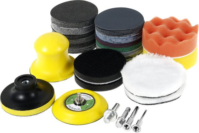 Toorise Polierpad-Set mit 120 Schleifscheiben, 3 Zoll, Körnung 60–10000 - Bild 1