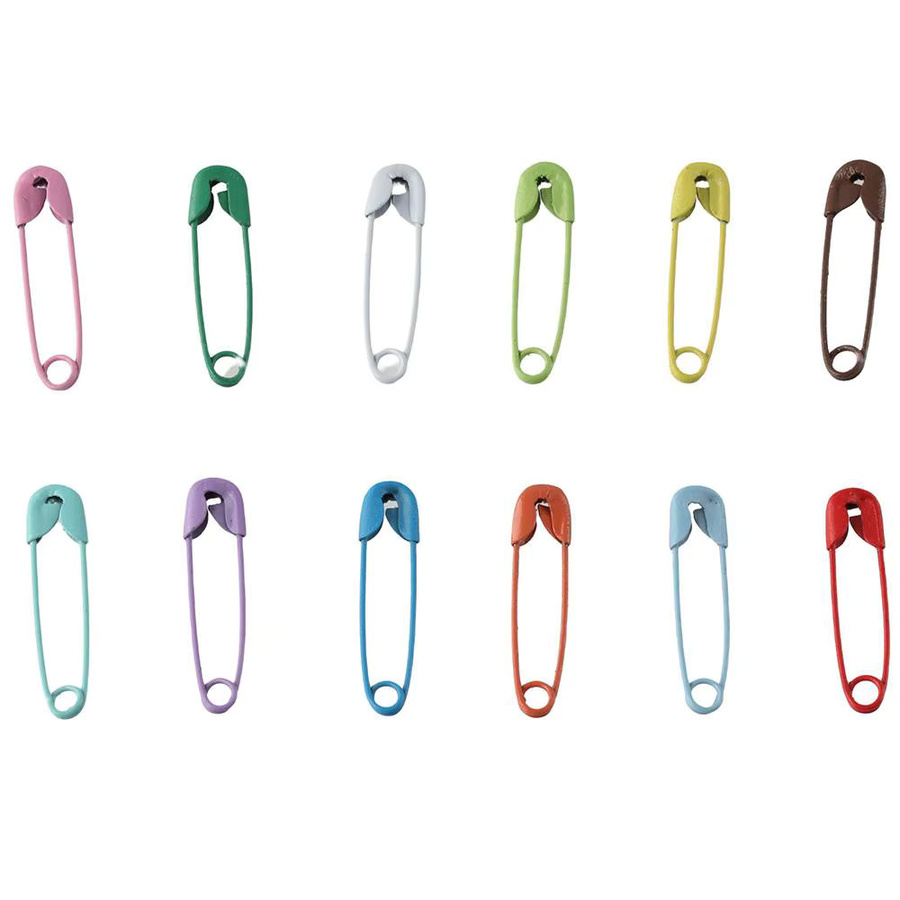 250 Stück Mini Sicherheitsnadeln aus Metall in Multicolor, 19 mm für Nähen und Handwerk - Bild 2