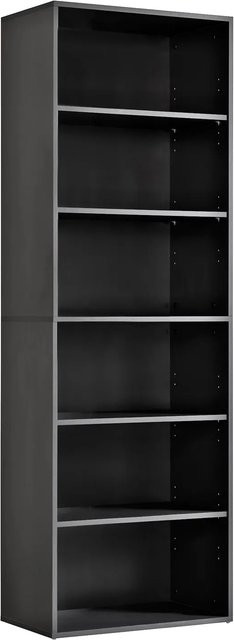 mokebo Holzregal in Anthrazit mit verstellbaren Regalböden, B/T/H: 60 x 34 x 180 cm - Bild 1