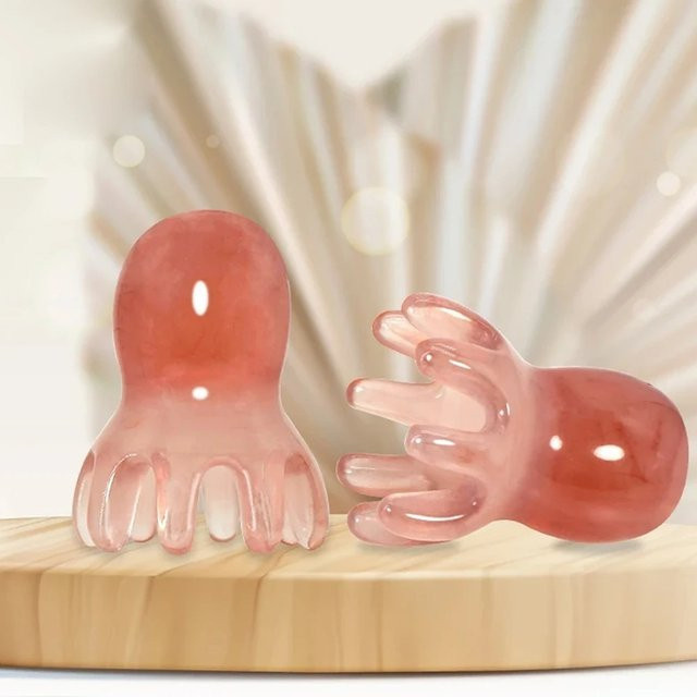 Oktopus-Kamm aus Harz, Kopfhaut-Massagegerät zur Haarpflege, Unisex - Bild 1