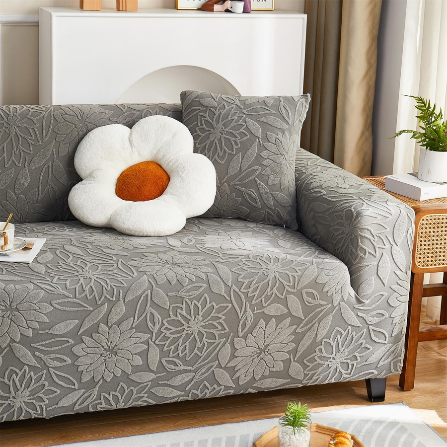 Yiran Furniture Jacquard Sofabezug für L-förmige Ecksofas und Sitzer, Polyester - Bild 1