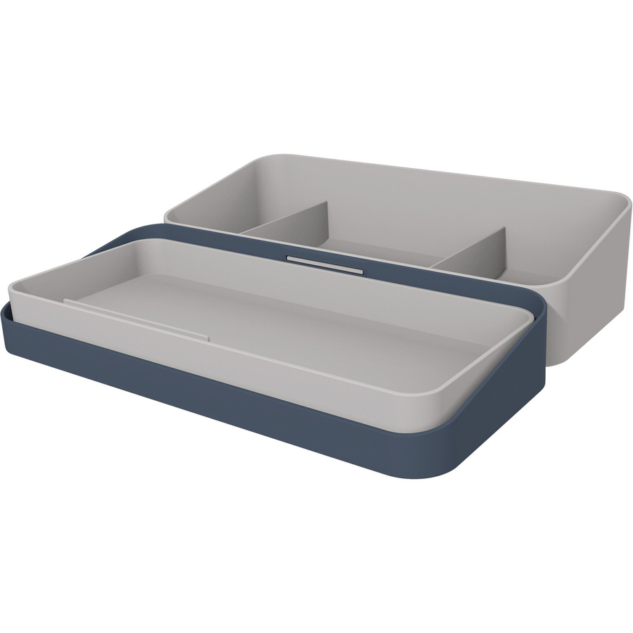 helit Tischorganizer The Companion Multi-Compartment aus Kunststoff in Blau und Grau - Bild 2