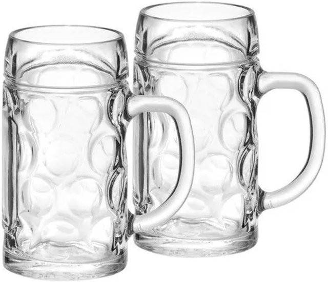 Van Well München Bierkrug transparent, 2er Set, 500 ml - Bild 1