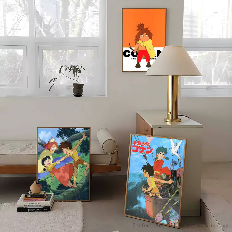 Future Boy Conan Wandaufkleber Wasserdichter Poster Aufkleber in Mehrfarbig für Wohnzimmer und Schlafzimmer - Bild 3