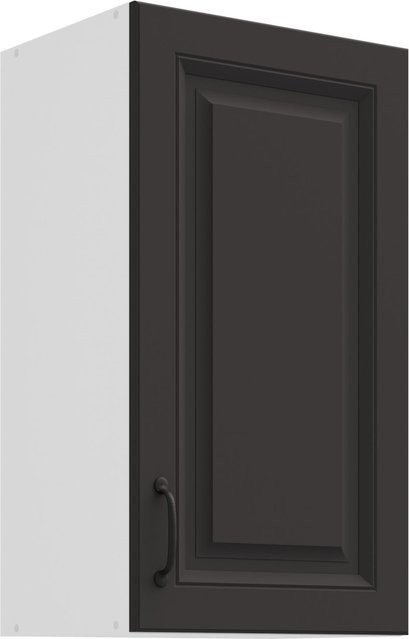 Hängeschrank Stilo in Grau im Landhausstil mit 2 Einlegböden und mattem Finish - Bild 1