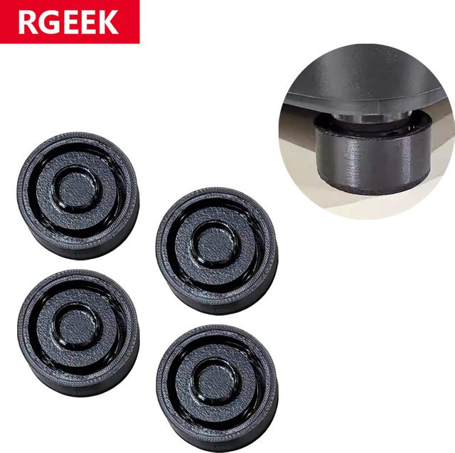 Bambu Lab Gummi ABS Fuß Pads zur Stoßdämpfung für P1S und P1P 3D Drucker Zubehör in Schwarz - Bild 1