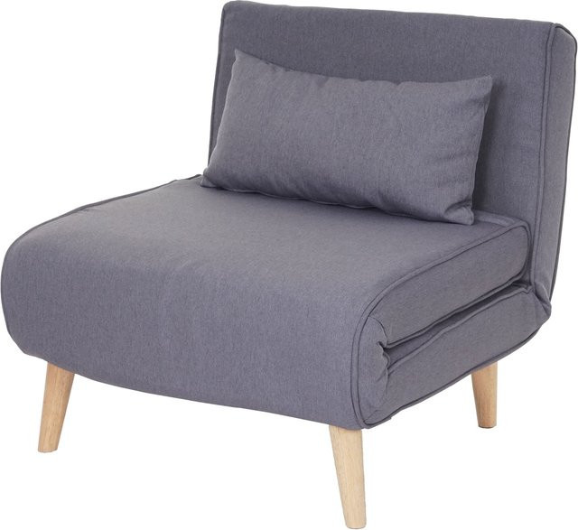 MCW Schlafsessel D35 Funktionssessel als Schlafsofa in Hellgrau aus Stoff und Textil - Bild 1