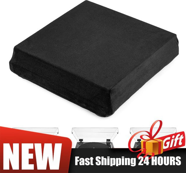 Audio-Technica Drehscheiben-Staubschutzhülle für AT-LP60XBT in Schwarz, faltbare Spandex-Schutzhülle mit elastischem Band - Bild 1