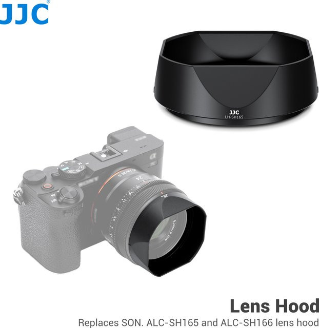 JJC Gegenlichtblende Schwarz für Sony FE 24mm F2.8 G, FE 40mm F2.5 G und FE 50mm F2.5 G Objektive ersetzt ALC-SH165 und ALC-SH166 - Bild 1