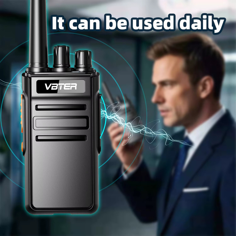 2 Stück VBTER Walkie-Talkie UHF PMR446 mit 1800 mAh Akku in Schwarz - Bild 5