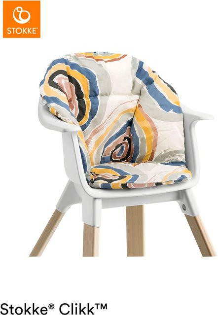 Stokke Clikk Sitzkissen aus Bio-Baumwolle in Multicolour, atmungsaktiv und waschbar - Bild 1