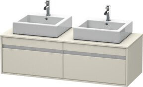 Duravit Waschtischunterschrank Ketho in Tau, B/T/H: 140 x 55 x 42,6 cm - Bild 1