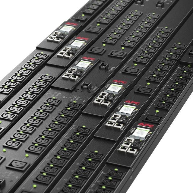APC Rack PDU 9000 Switched APDU9959EU3 Stromverteilungseinheit Schwarz, 3,7 kW, 3700 VA, 24 Ausgänge (21 x IEC 60320 C13, 3 x IEC 60320 C19), Eingang IEC 60309 16A, Ethernet 10/100/1000, 0U - Bild 1
