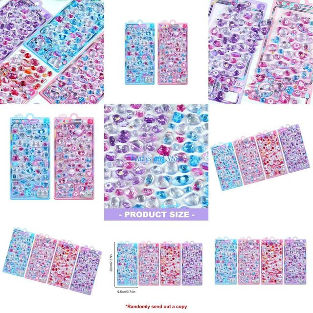 C7AB Geprägte Tier Aufkleber aus PVC und Harz in Multicolour für Kinder Kunsthandwerk und Dekoration von Notebooks oder Wasserflaschen - Bild 1