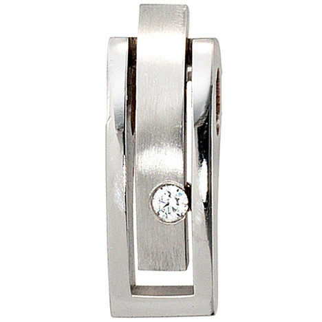 Colfem Anhänger 950 Platin matt, Diamant Brillant, 0.10ct - Bild 1