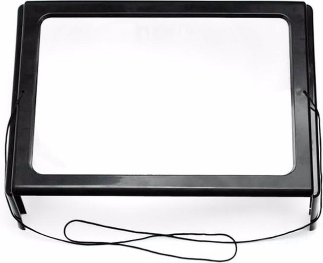 Homefamily05 Standlupe mit LED-Beleuchtung, Schwarz - Bild 1